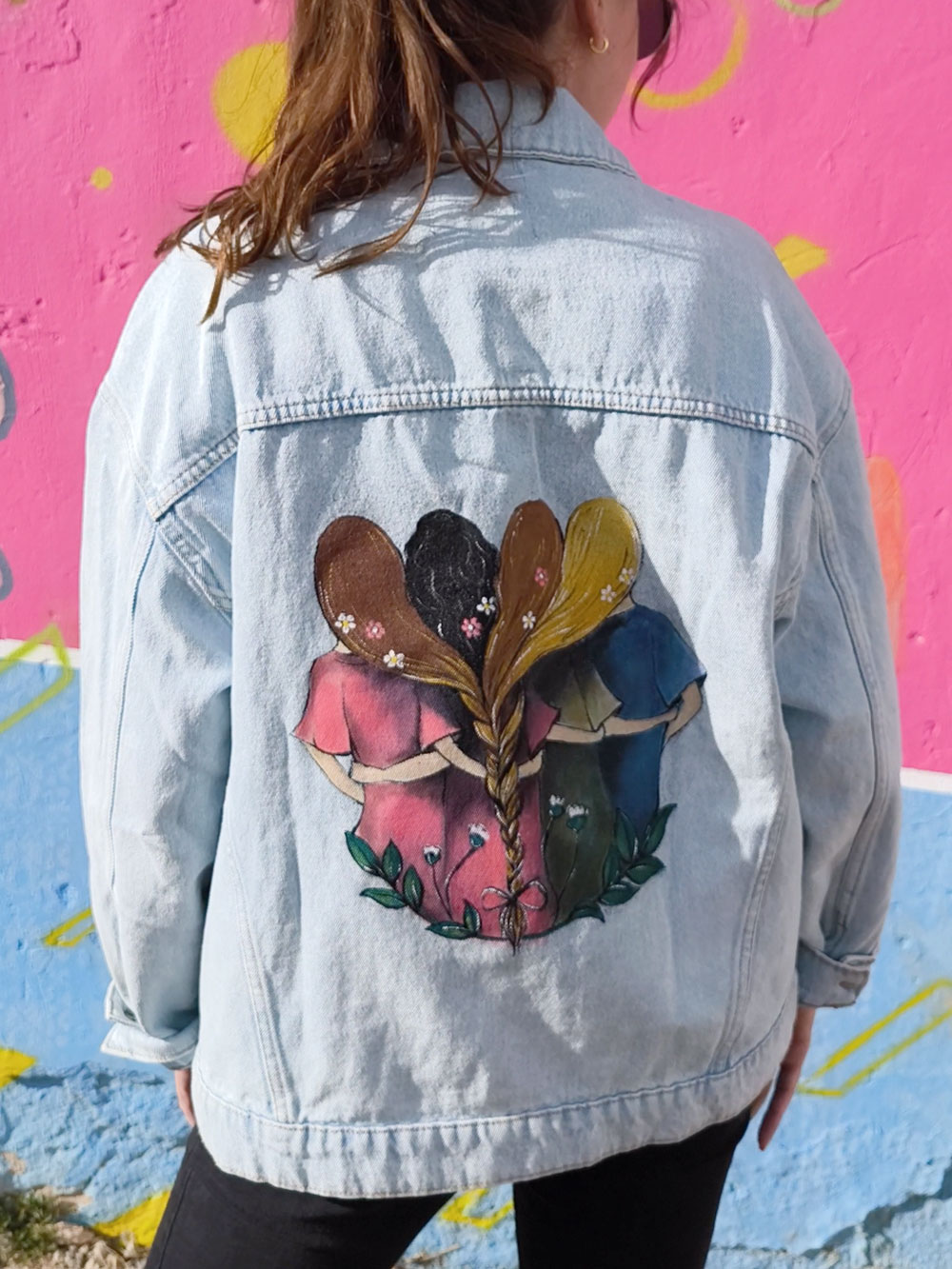 Chaqueta pintada a mano original