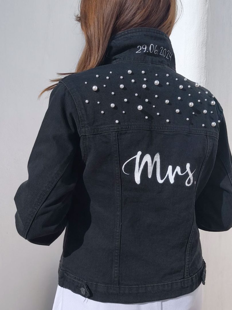 chaqueta personalizada novia chaqueta personalizada pintada a mano para novia