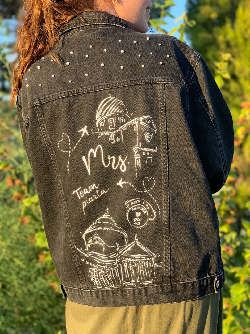 chaqueta pintada novia chaqueta pintada a mano para novia