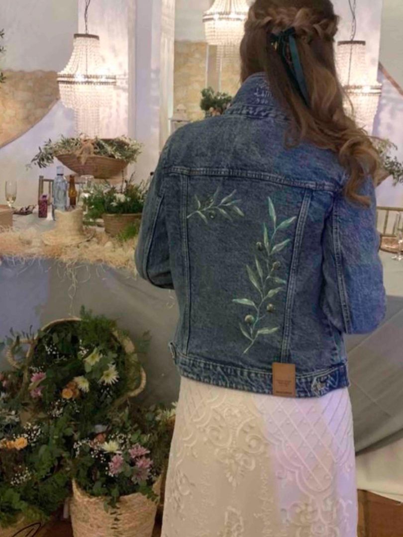 chaqueta pintada para novia chaqueta pintada para una novia